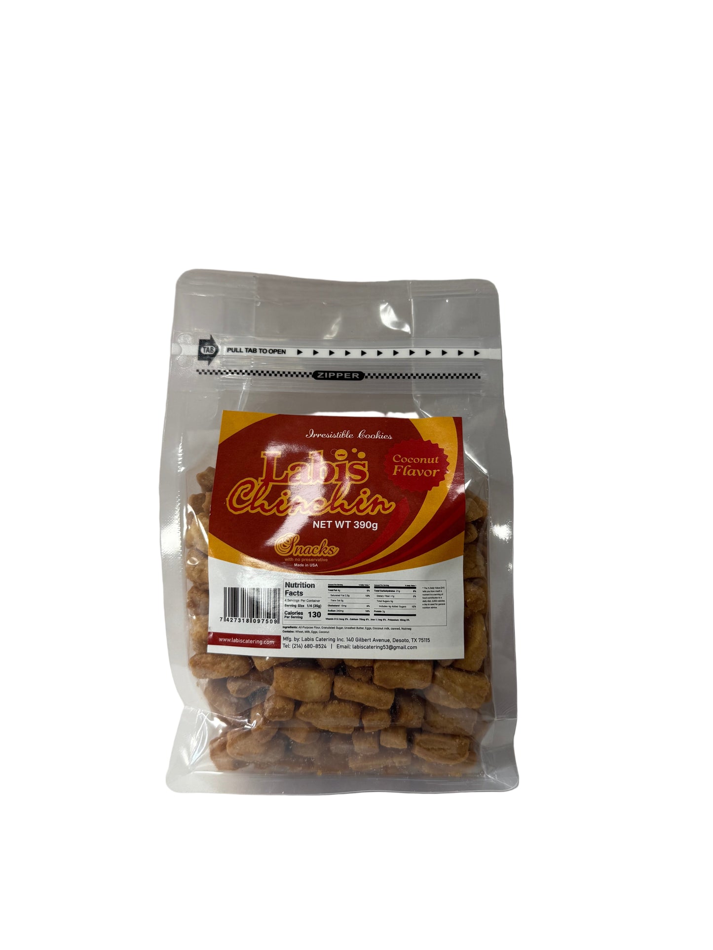 Labi Chin Chin Coconut Flavor 390g