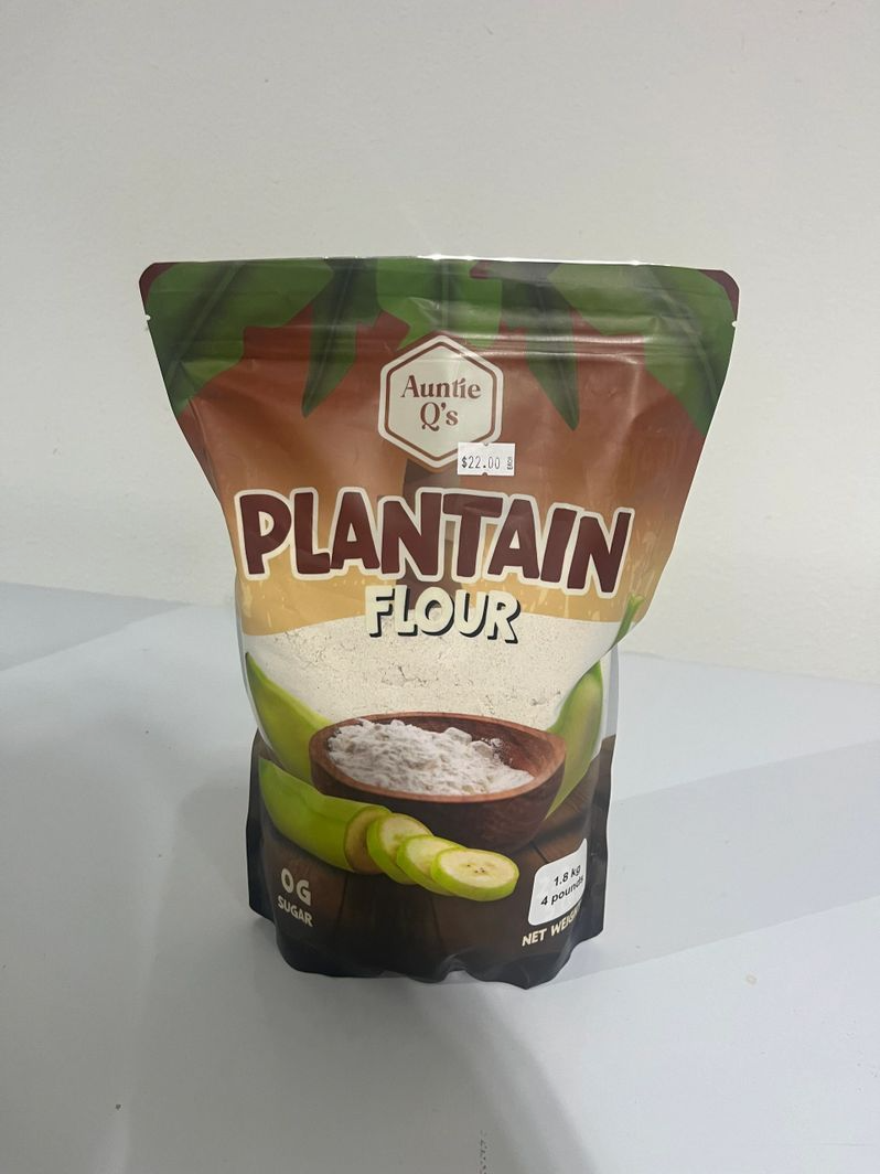 Auntie Q’s Plantain Flour 4lbs.