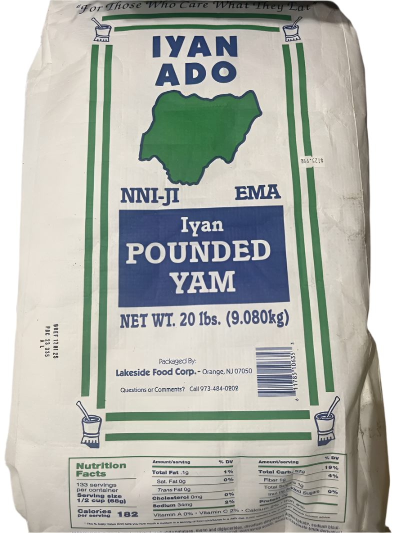 Iyan Ado Pounded Yam 20lbs