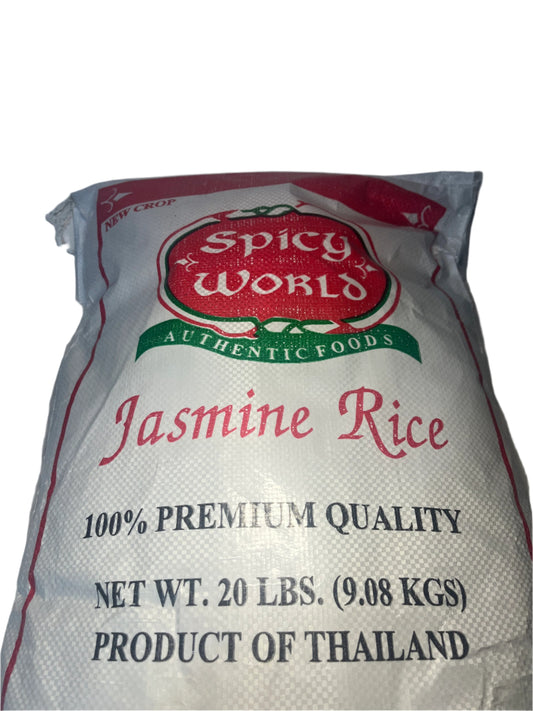 Spicy World Jasmine Rice 20lbs