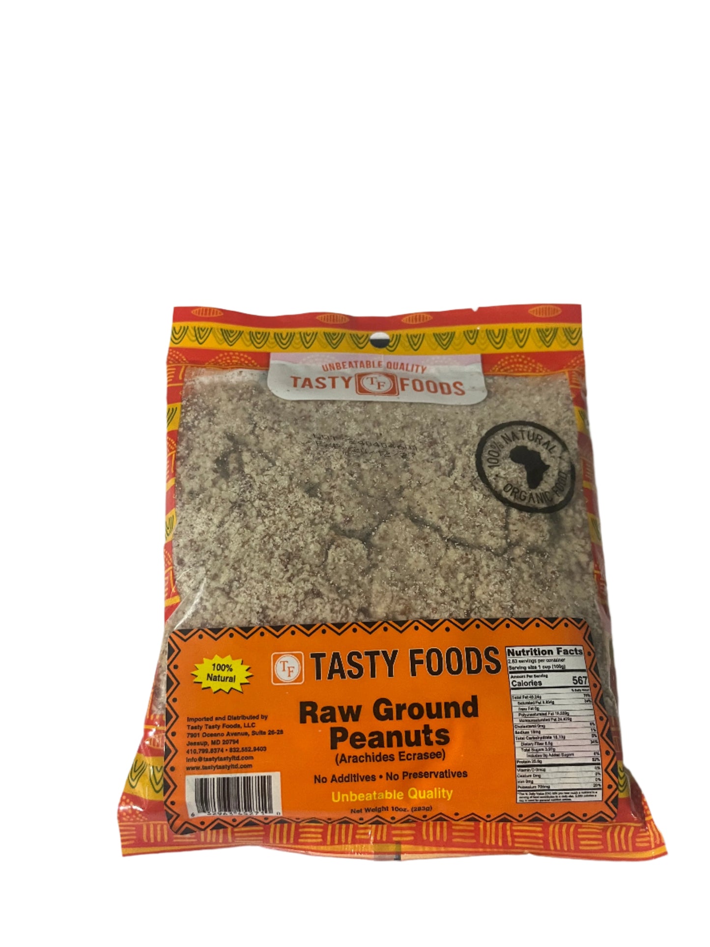 Raw Ground Peanuts  10oz