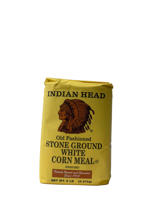India Head Old Fashioned White Corn Meal 5lb