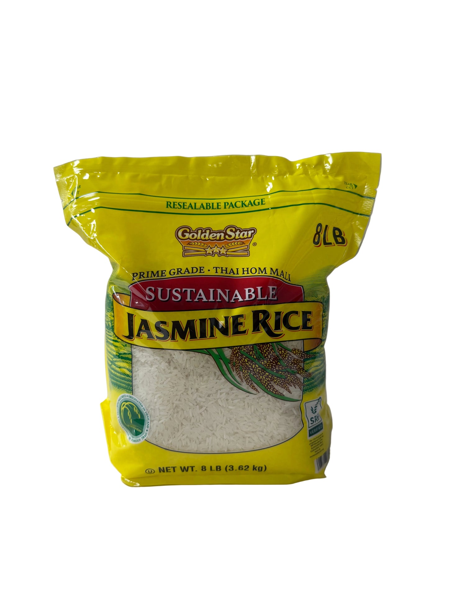 Golden Thai Jasmine Rice 8lbs