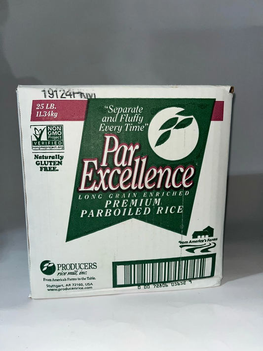 Per Excellence parboiled Rice 25lb